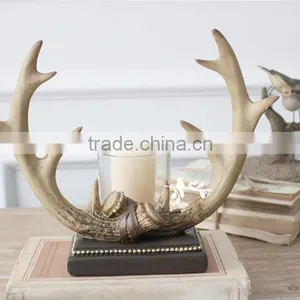 Resin Deer Antler Candle Holder for Christmas,hand-made Antler Decoration thumbnail-2