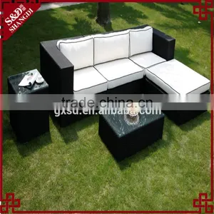 S&D Factory Main Products Garden Furniture Plastic Hand Weave Outdoor Garden Sofa thumbnail-1
