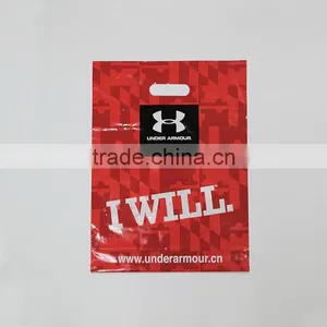 Cheap Shopping Die Cut Punch Handle Plastic Bag Wholesale thumbnail-2