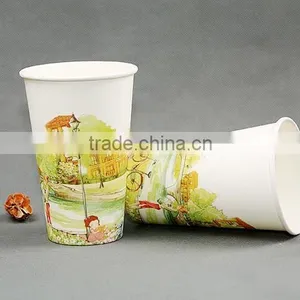 China Manufacture Wholesale Custom High Quality Hot Sale Disposable Custom Printed Paper Cup thumbnail-2