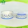 Blue Ceramic Pet Bowl With Flower for Pet thumbnail-1