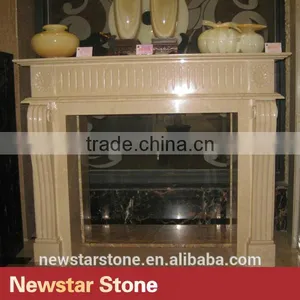 Natural Marble Fireplace Mantel thumbnail-3