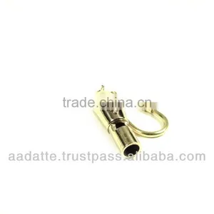Brass Keychain Marine Brass Whistle Key Chain With Nautical Anchor Nautical Key Ring thumbnail-2