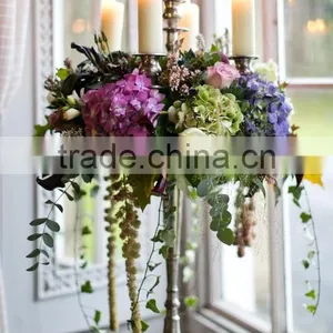 Flower Bowl Wedding Candelabra,crystal Candelabra Wedding Centerpieces,wedding Crystal Candelabra With on Top Flower Bowl C/ball thumbnail-3