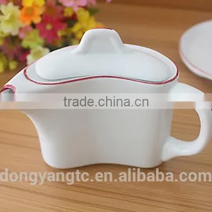 China Manufacturers Custom Design Ceramic 5pc Breakfast Tea Set thumbnail-5