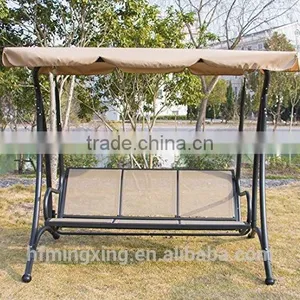 Outdoor Garden Yard 3 Person Canopy Swing Hammock Chair thumbnail-1