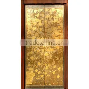 304 Luxury Etched Pattern Stainless Steel Elevator Door Decoration thumbnail-1