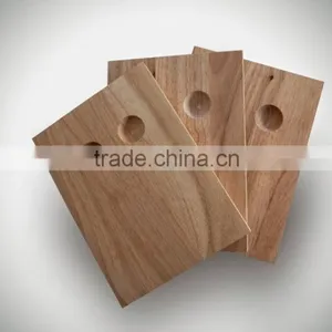 High Quality Best Selling Eco Friendly Rectangular Natural RubberWood Cutting Board From Viet Nam thumbnail-1