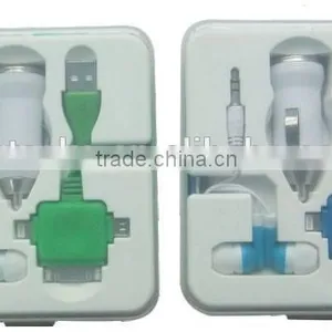 Portable Mobile Phone USB Travel Charger Kit Box Set thumbnail-1