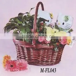 Gift Willow Basket With Handle Cheap Wicker Basket thumbnail-2