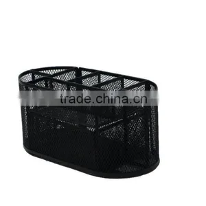 Black Multi-function Metal Mesh Name Card Collection Oval Suppiles Caddy thumbnail-2