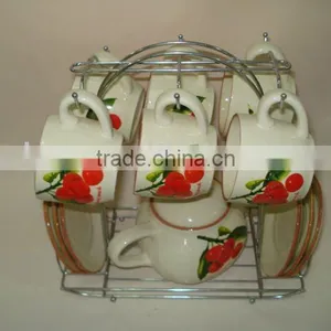 Porcelain Coffee Cup Set thumbnail-1