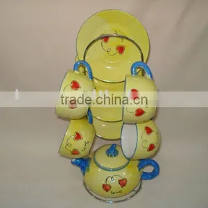 Gift Porcelain Tea Set With Iron Stand thumbnail-1