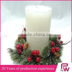 Factory Direct Sales Christmas Candle Wreath Decorative Wreath thumbnail-1