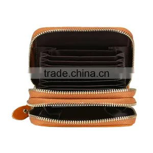 Custom RFID Travel Genuine Leather Wallet for Men thumbnail-2