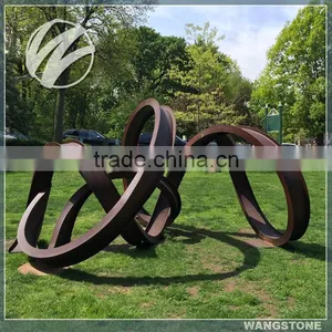 Abstract Corten Steel Custom Made Sculpture for Sale thumbnail-1