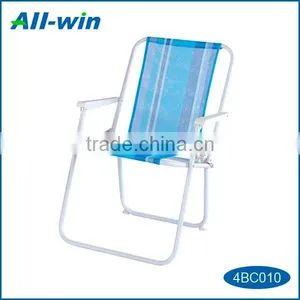 Good-quality Adjustable Tri-folding 600D Spring Beach Chair With Armrest thumbnail-1