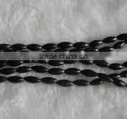 Wholesale 16" 5-12mm Genuine Black Elliptical Shaped Price Coral Beads thumbnail-1