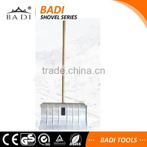 Wood Handle Wide Aluminum Blade Snow Shovels thumbnail-1