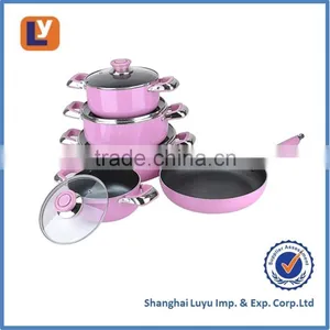 Purple Aluminium Non-stick Cookware Set thumbnail-1