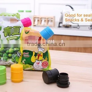 Small Bag Cap /Plastic Bag Sealing Clip /Food Storage Bag Cap thumbnail-1