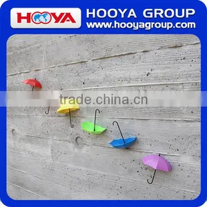 3PCS Colorful Creative Plastic Umbrella Shape Adhesive Wall Hook Hanger thumbnail-1