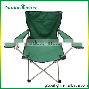 Folding Camping Beach Chair With Cupholder and Carry Bag thumbnail-1