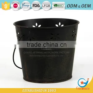 Iron and Zinc Homeware Flower Pots for Outside Decorative Garden Pots thumbnail-2