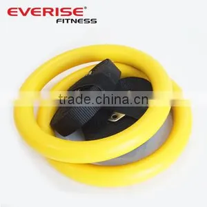 Gymnastics Rings With Adjustable Straps For Gym, Crossfit, Strength Training , Pull Ups and Dips (ABS - 28mm) thumbnail-4
