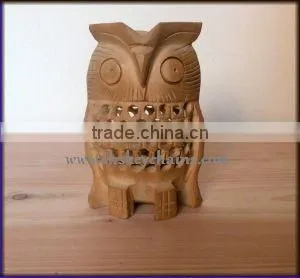 Handcrafted Wooden Owl thumbnail-1