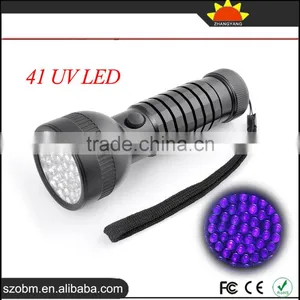 New Arrival 41 LED 395nm UV Black Light LED Flashlight Torch ---- UV Lamp Flashlight For Money Detector thumbnail-1
