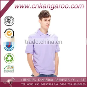 Combed Cotton Pique Polo Shirts/cotton Spandex Polo Collar Shirt/Soft Polo T-shirt thumbnail-1
