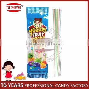 Long Fruit Flavor Yogurt CC Stick Straw Candy thumbnail-1