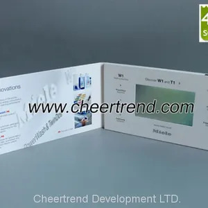 Newest Business Card With Italian Language 4.3'' Tft Lcd Video Business Card for Advertising thumbnail-1
