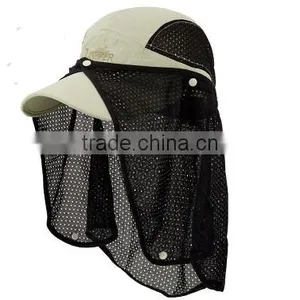 White Gauze Male Mosquitoes in Summer Bees Neck Guard Covered Face Fishing Hat Man Sun Hat Covered Face Outdoor Sun Hat thumbnail-4