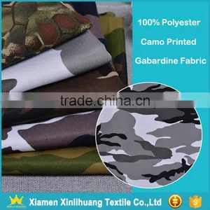 Top Quality Stain Proof 100 Polyester Camo Printed Gabardine Fabric for Workwear thumbnail-1