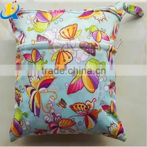 Newest Design Double Zippers Wholesale Colorful Diaper Bag Baby thumbnail-1