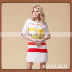 New Arrival Best Price Sexy Causal Dress Women Fashionable Causal Stripe Dress thumbnail-2