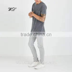 2017 Summer Man T-shirt Blank Branded Logo Cheap Apparel Cotton Stone Washed T-shirts thumbnail-4