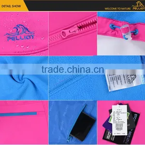 Womens High Quality Cheap Windbreaker Waterproof Softshell Jacket thumbnail-6