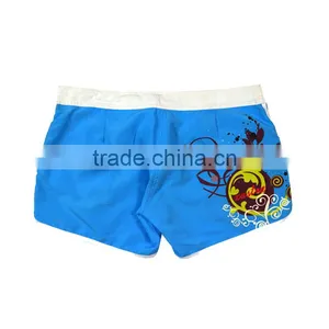100% Polyester Women Logo Print Board Shorts Surfing Shorts thumbnail-2