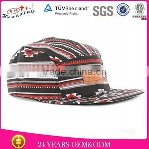 Custom Leather Patch Hat/Fashion Twill Five Panels Cap thumbnail-1