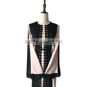 Muslim Cardigan Dubai Abaya 2017 Turkish Coat Women Caftan Kaftan Malaysia Front Open Abaya Wholesale thumbnail-5