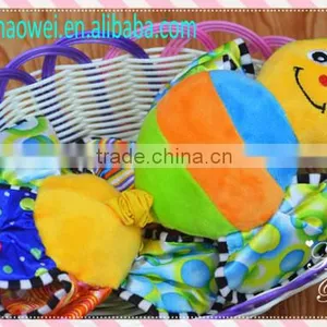 Colorful Bee+flower Pulling Musical Plush Toys Baby Educational Stuffed & Plush Toy Baby Gift thumbnail-1