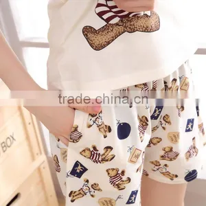 Summer Cartoon Style Fashion Casual Comfortable Couple Pajamas thumbnail-5