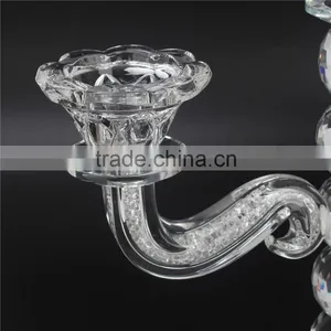 Crystal Candle Holder With Diamond Hand thumbnail-3