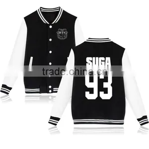 Kpop BTS In Bloom Sweatershirt Sweater Jung Kook Hoodie Bsaeball Uniform thumbnail-5