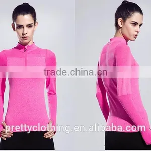 Women's Sweatshirts Half-Zip Quarter Long-Sleeve Yoga Running Pullover Jacket thumbnail-1