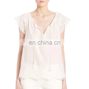 Hot Sale Fashion Chiffon Lady Top Designer thumbnail-1