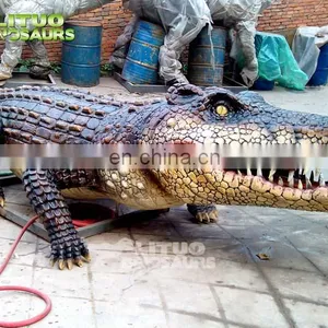 Mini Golf Decoration Artificial Crocodile Animatronic Animal thumbnail-4